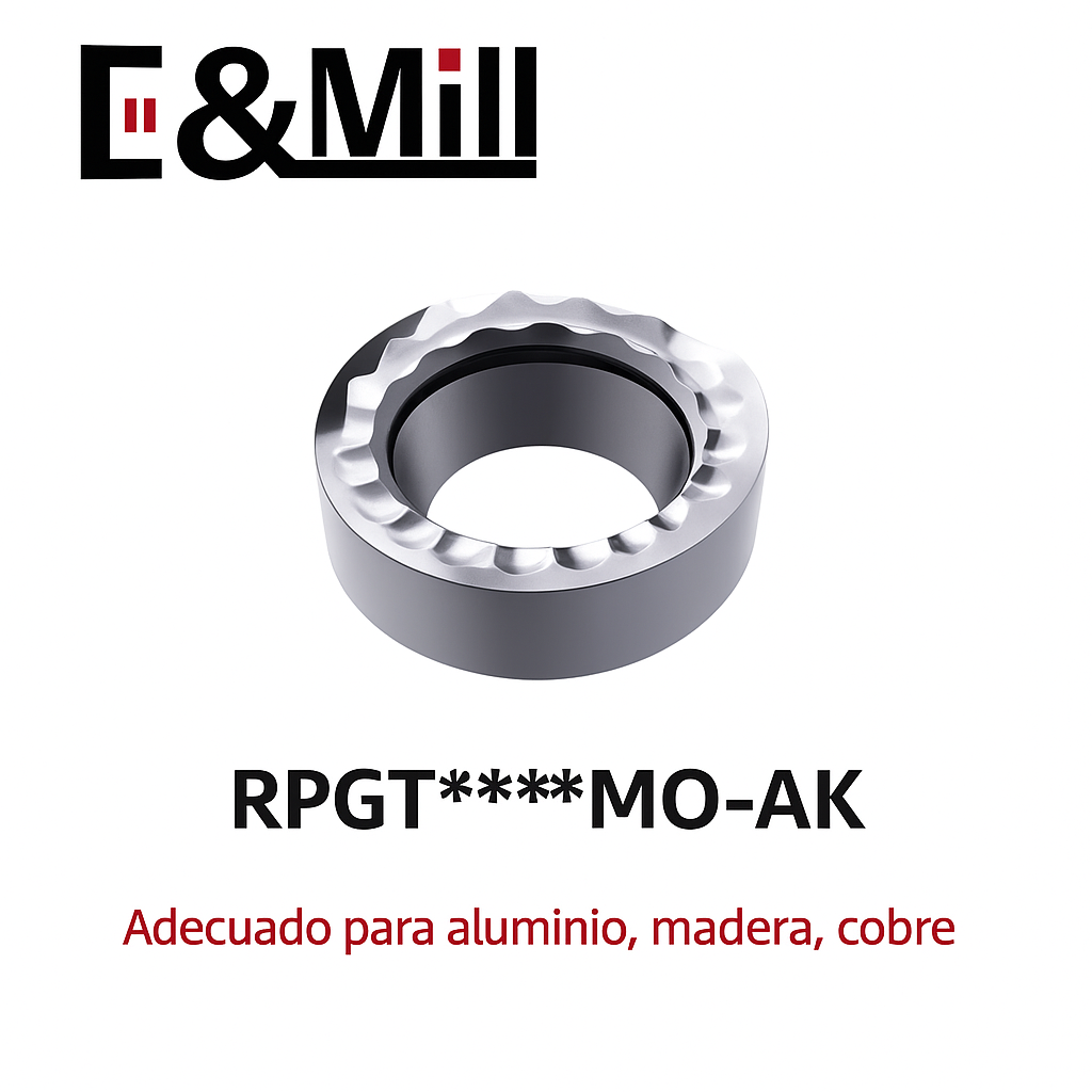 insertos RPMT / RPGT para Cabezal EMR – CNC Carburo para Fresado y Torneado
