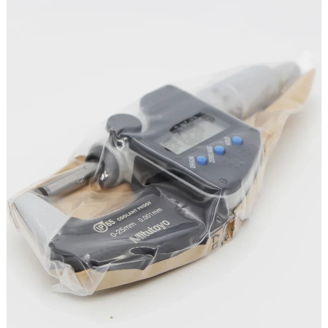 Micrómetro Digital Mitutoyo IP65 0–25 mm – Precisión 0.001 mm a Prueba de Refrigerante